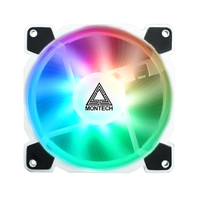 Montech Z3 PRO ARGB PWM 3 IN 1 Fan - White - مروحة تبريد